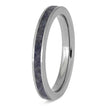 September Birthstone Wedding Band in Titanium