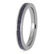 Stackable Ring with Tanzanite Inlay
