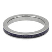 Titanium Ring with December Birthstone Inlay