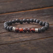 Tiger Eye Bracelet with Lava Beads