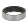 Titanium Ring with Dinosaur Bone Core