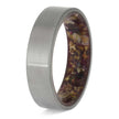 Flower Petal Wedding Band in Titanium