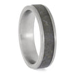 Titanium Ring with Crushed Coprolite