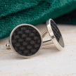 Carbon Fiber Cuff Links, Black