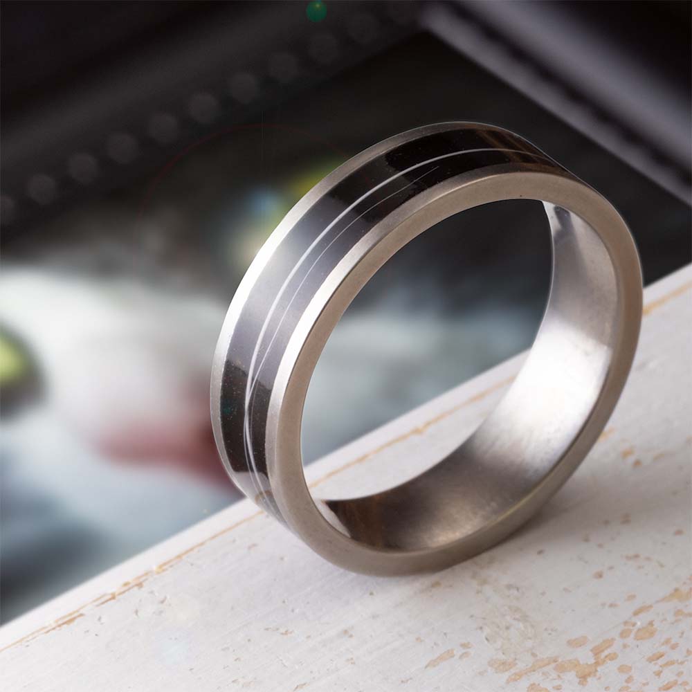 Cat Whisker Ring with Photo of Cat in Background