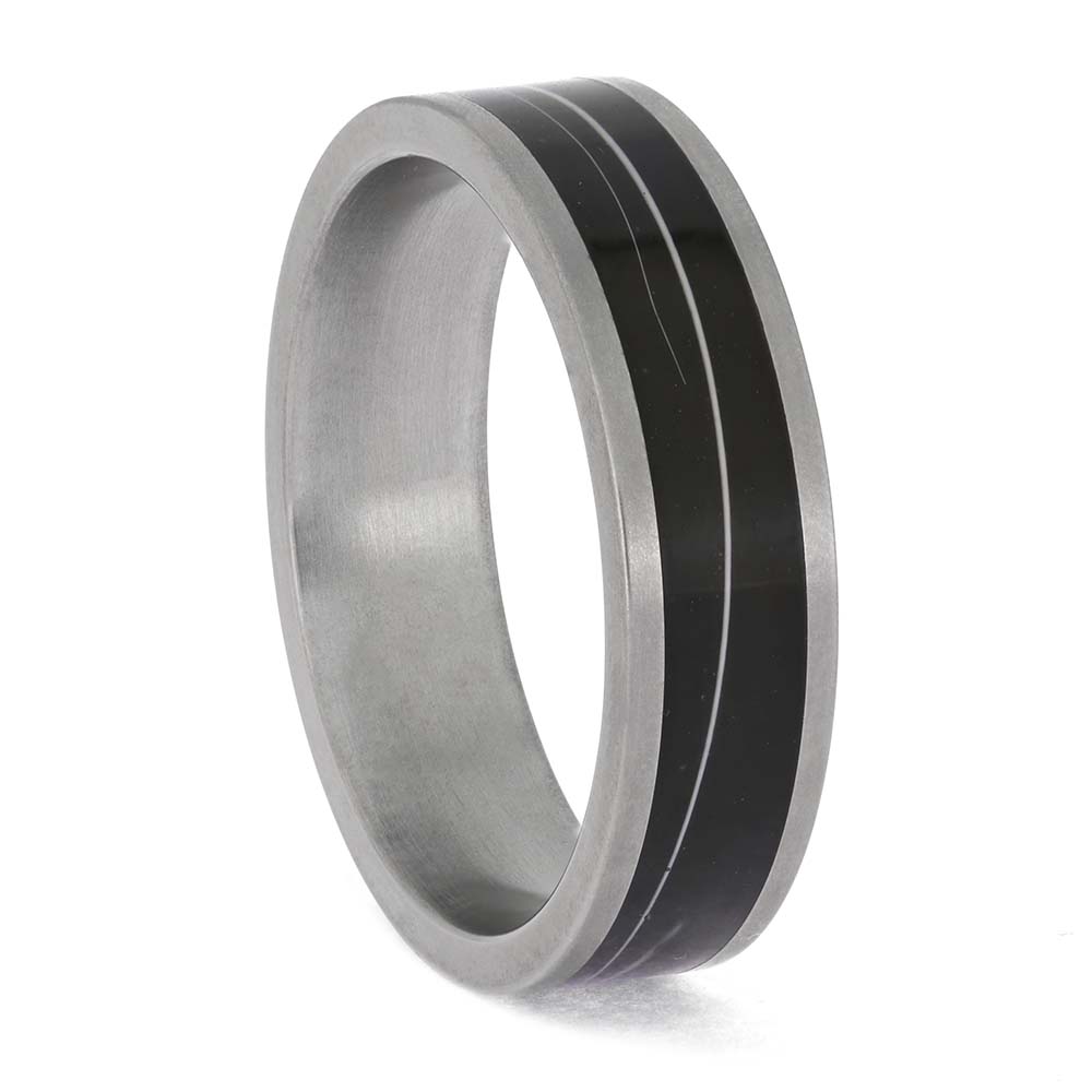 Cat Whisker Ring in Titanium