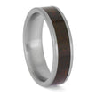 Coffee Bean Wedding Band in Titanium