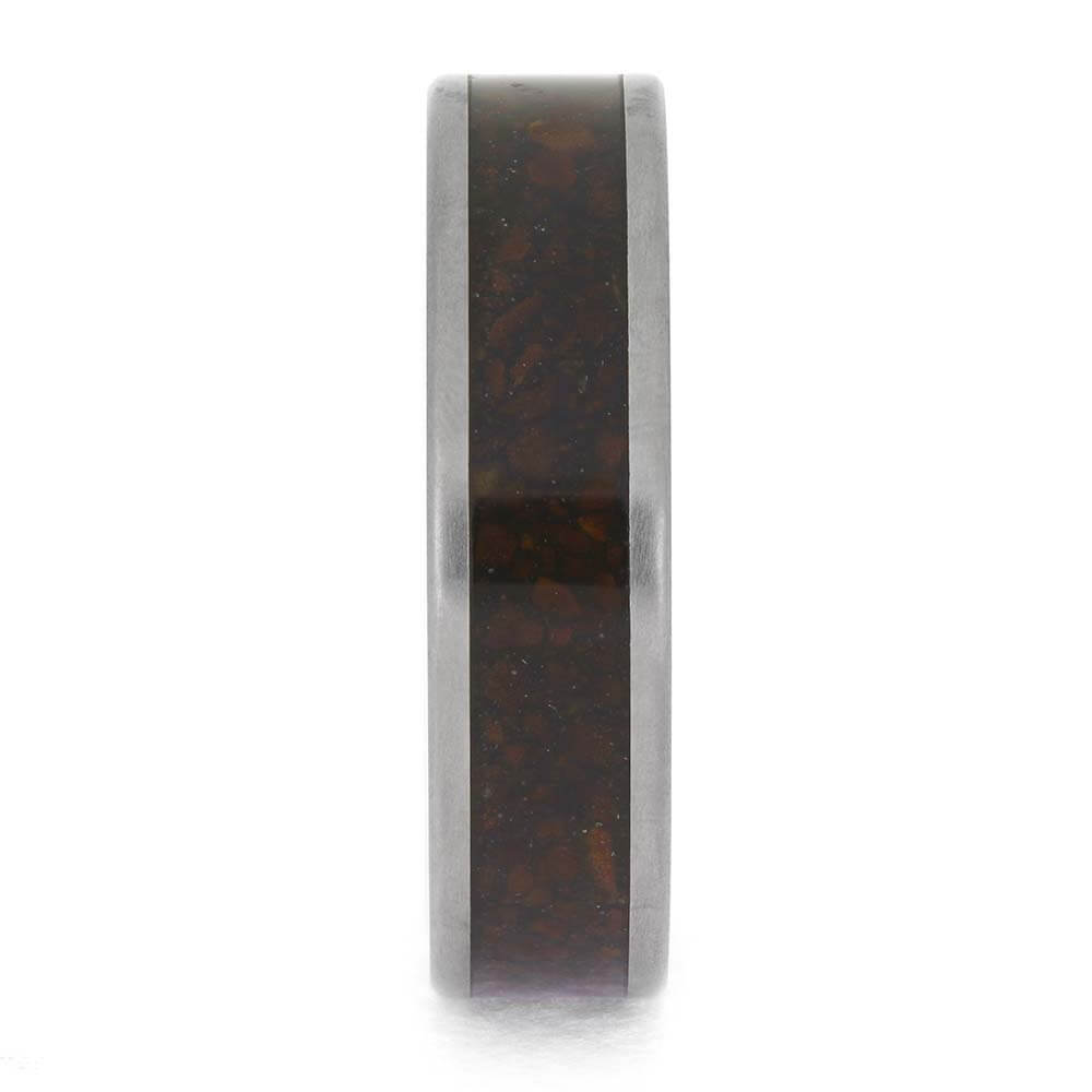 Handmade Coffee Wedding Ring for Men