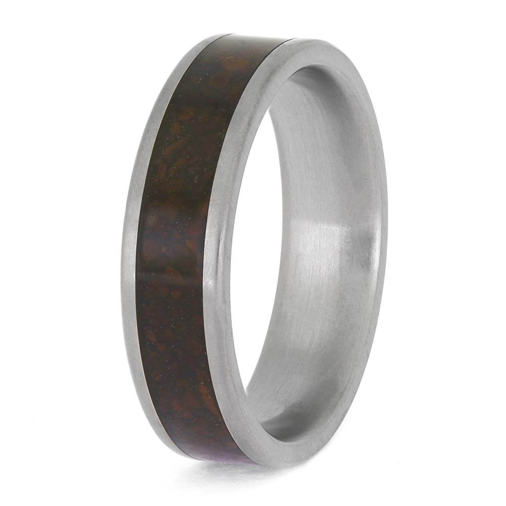 Coffee Bean Ring in Titanium