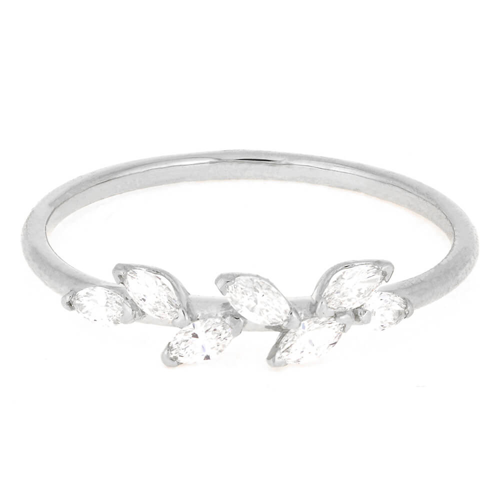 Bespoke Silver Leaf Ring in Solid .925 Sterling Silver