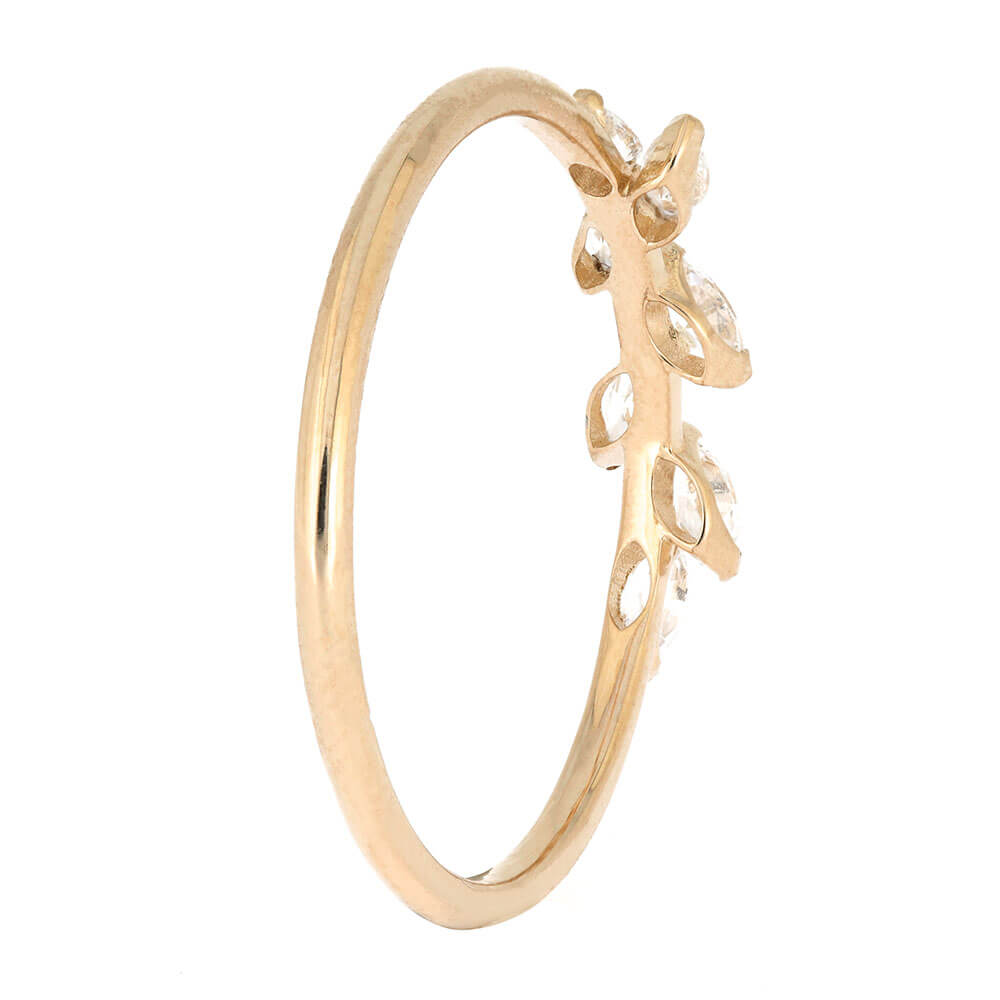 Marquise Diamond Band in Rose Gold
