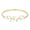 Handmade Wedding Band in White Gold with Diamonds