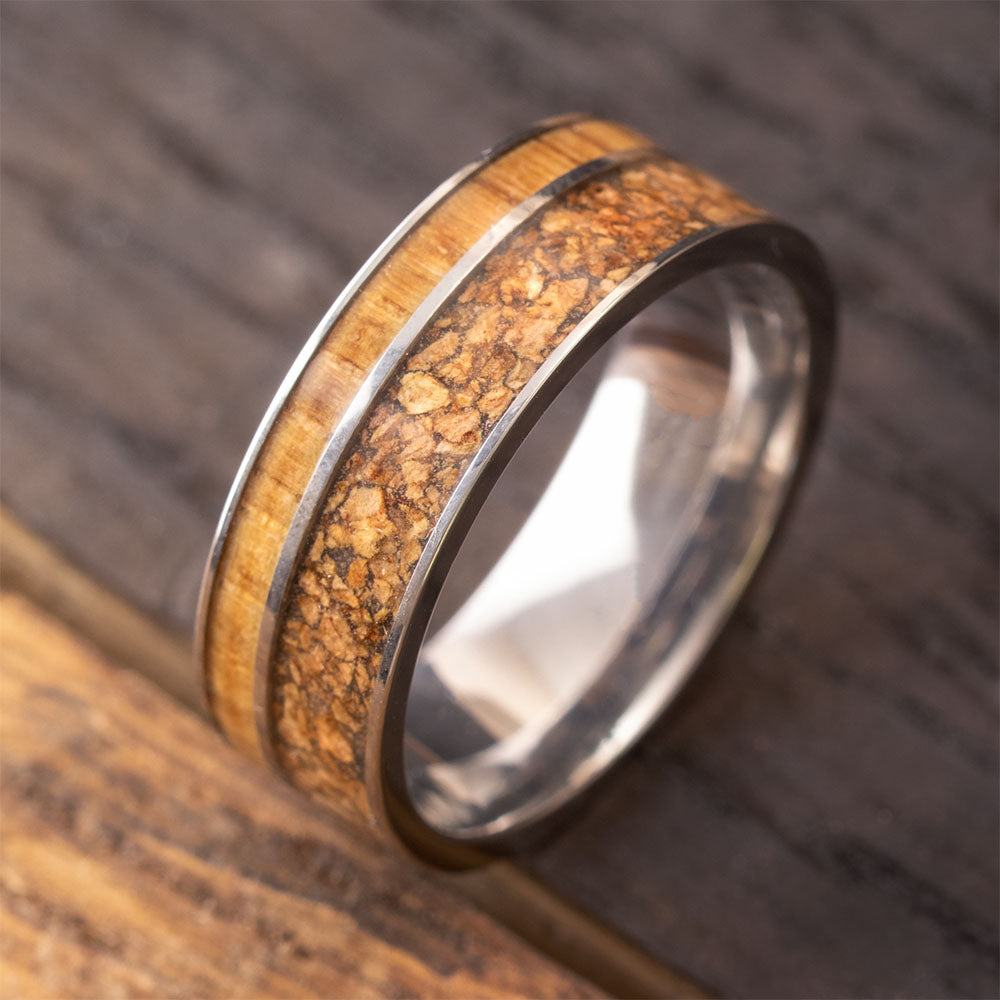 Cork and Oak Wedding Band