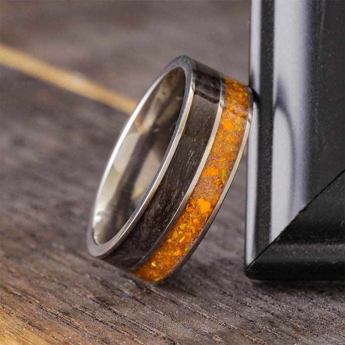 Black and Orange Memorial Ring 