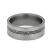 Gray ring with a central stripe on a white background