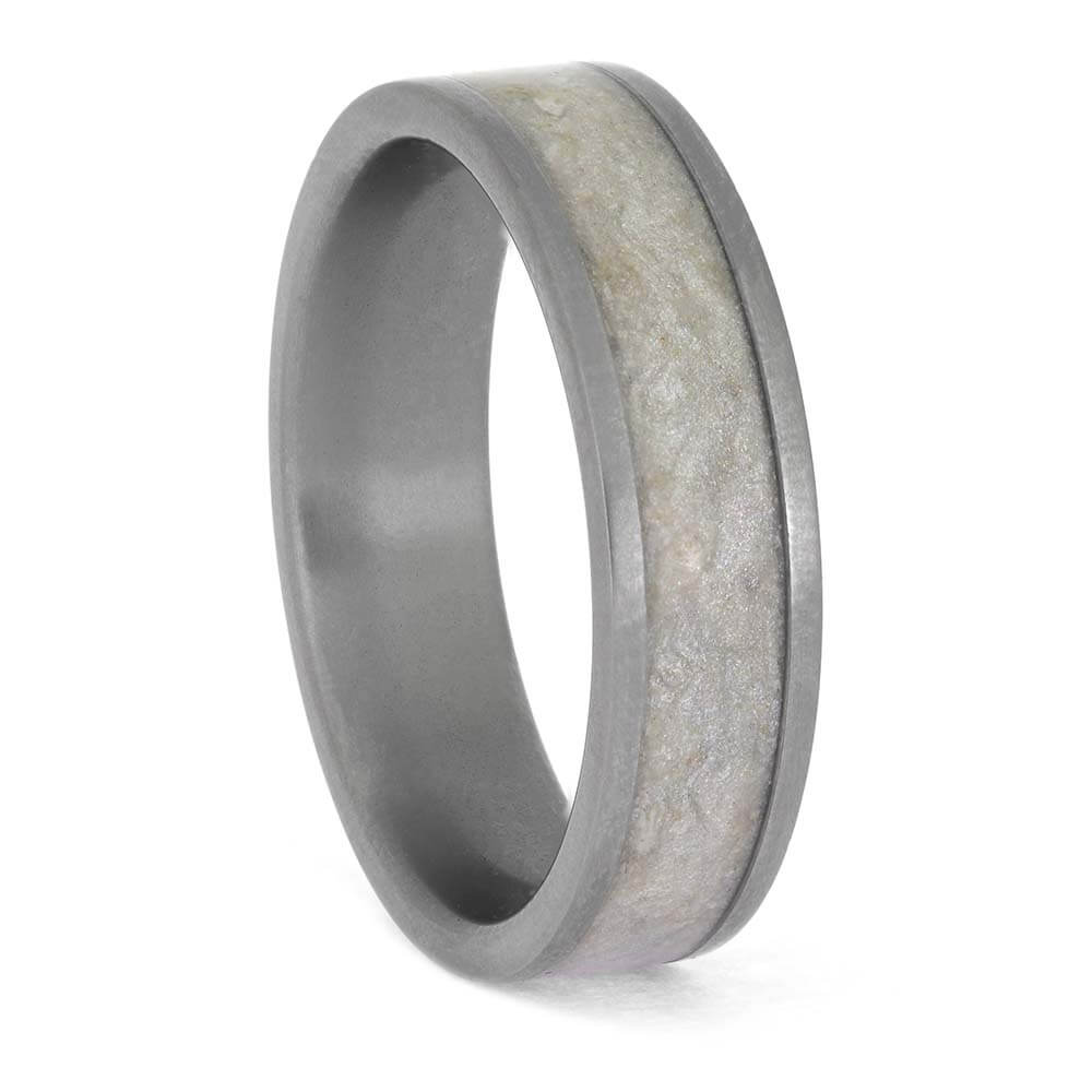 Custom Memorial Ring with Mica Flakes