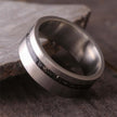 Titanium and Meteorite Stardust Ring