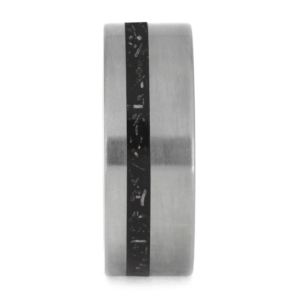 Black Stardust Wedding Band
