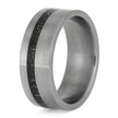 Black Stardust Ring in Titanium