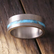 Custom Turquoise Wedding Band for Men