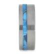 Turquoise and Titanium Wedding Band