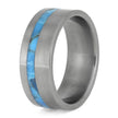 Handmade Turquoise Wedding Band For Men