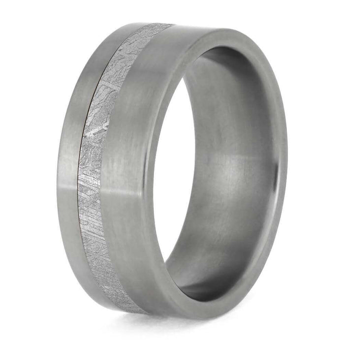 Meteorite and Titanium Ring