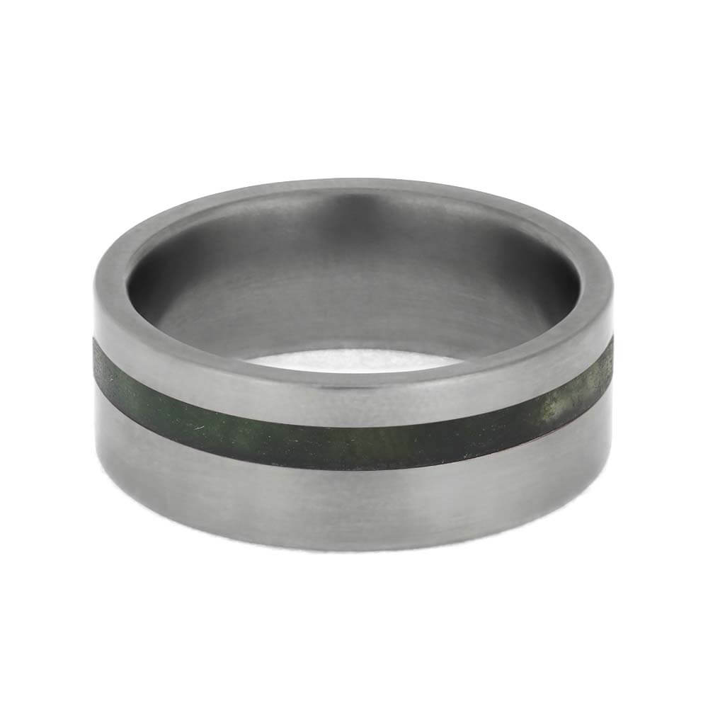 Custom Moss Agate Ring for Men