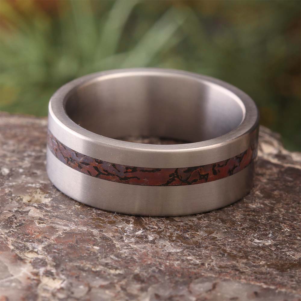 Fossil Ring with Dinosaur Bone