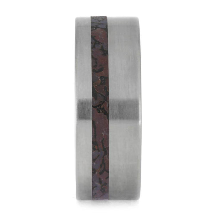 Dinosaur Bone and Titanium Ring