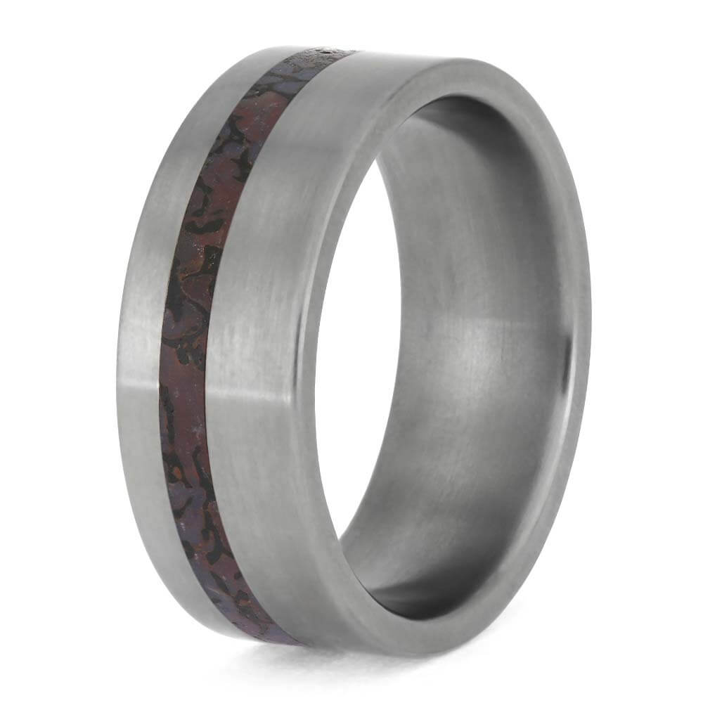 Dinosaur Bone Wedding Band for Men