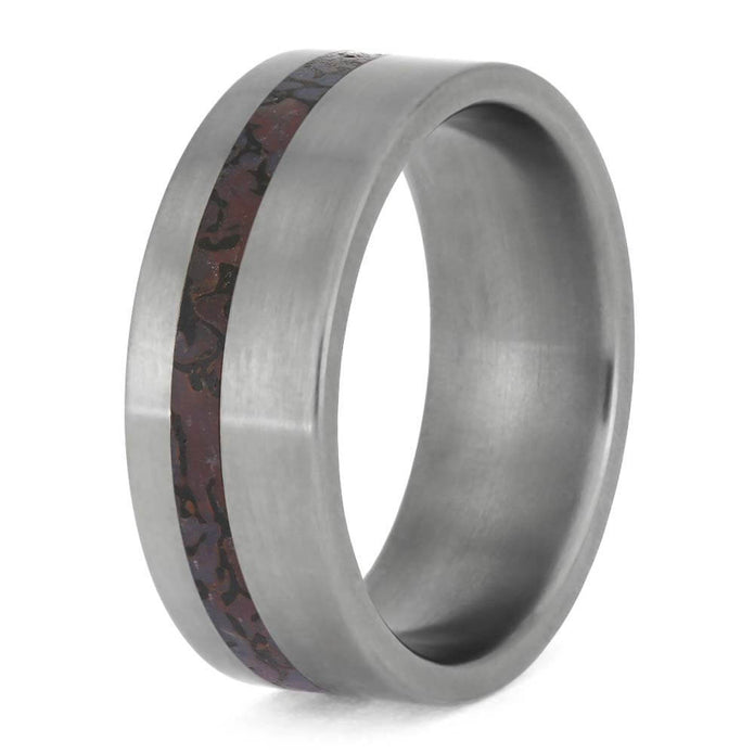 Dinosaur Bone Wedding Band for Men