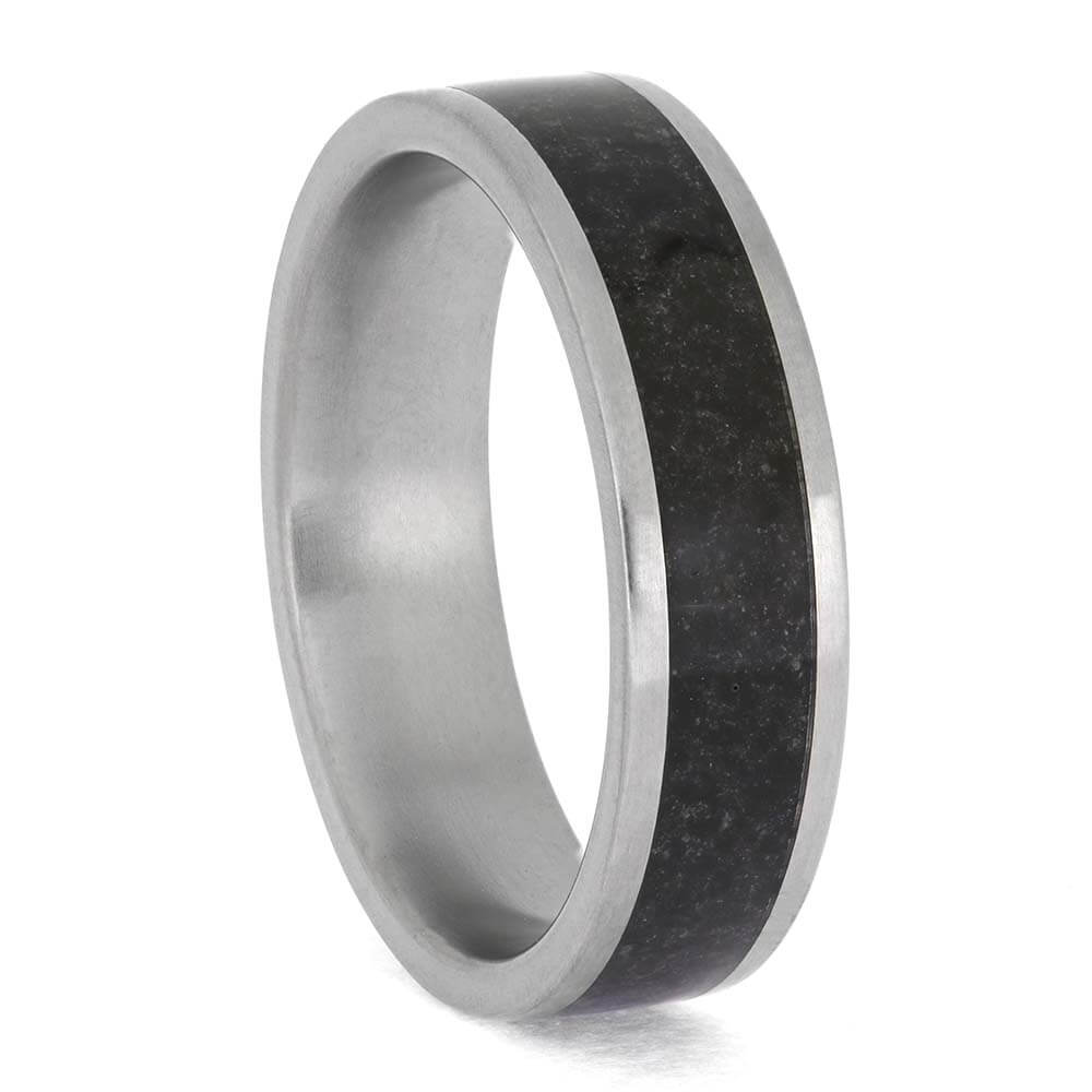 Basalt and Titanium Wedding Band