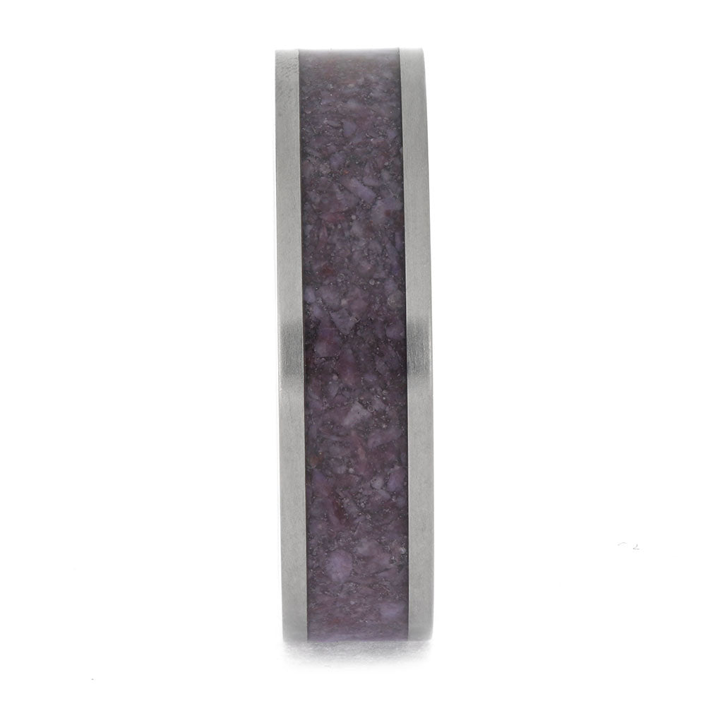 Purple Jade Wedding Band