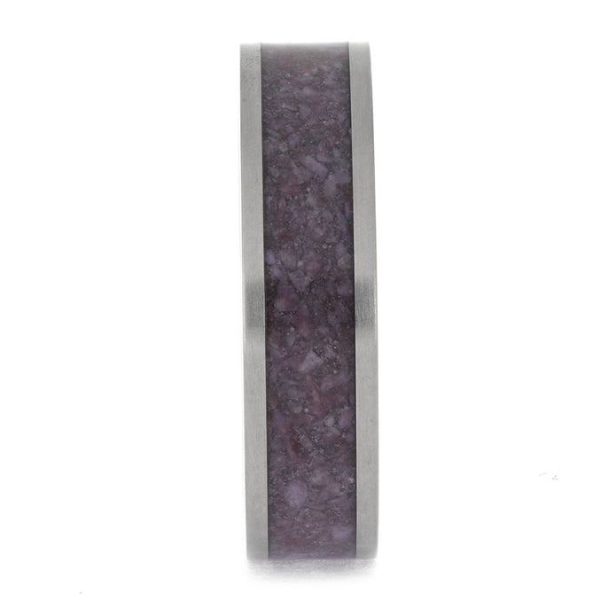 Purple Jade Wedding Band