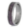 Crushed Purple Jade Wedding Band
