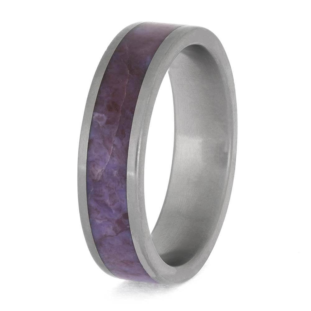 Men's Purple Jade Wedding Ring
