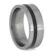 Men's Basalt Wedding Band in Titanium