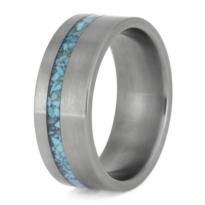 Crushed Turquoise Ring for Men