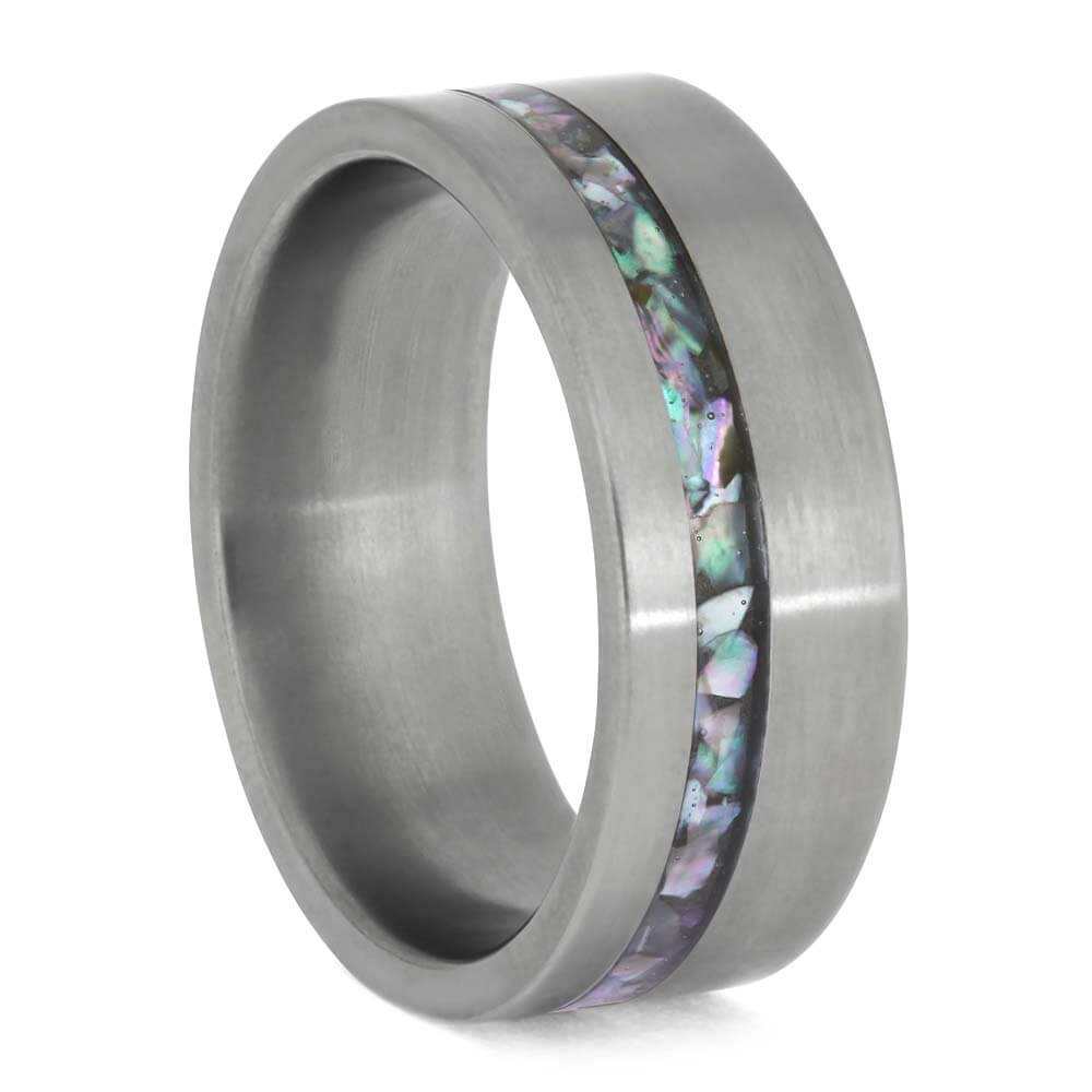 Custom Abalone Wedding Band