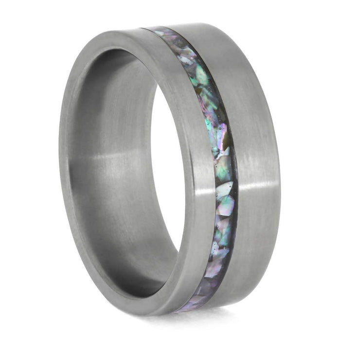 Custom Abalone Wedding Band