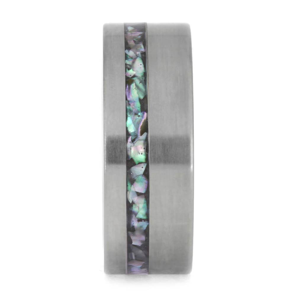 Abalone and Titanium Ring