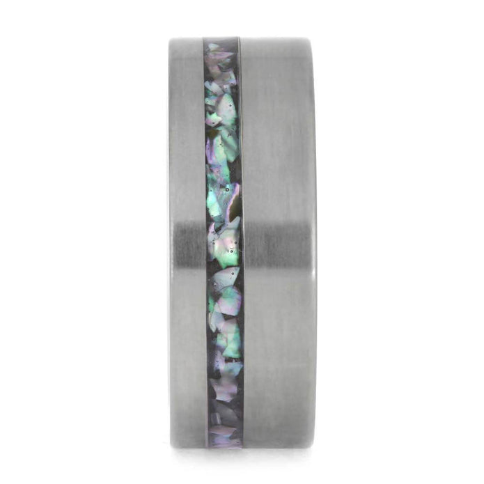 Abalone and Titanium Ring