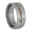 Minimalist Titanium Ring with Cremains
