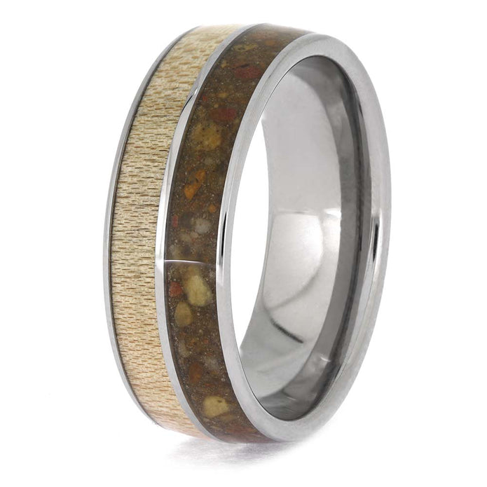 Custom Baseball Bat and Soil Wedding Band