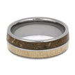 Handmade Baseball Field and Bat Wedding Band