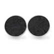 Forged Carbon Fiber Cuff Links in Silver