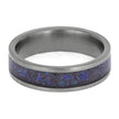 June Birthstone Wedding Band with Alexandrite Inlay