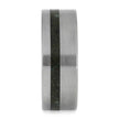 Chrysocolla Ring for Men in Matte Titanium