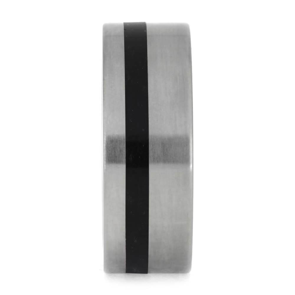 Pet Memorial Ring with Collar Fabric Inlay
